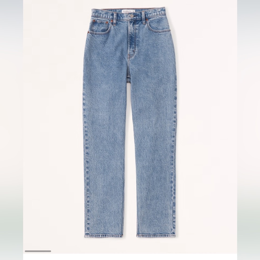Abercrombie Curve Love Ultra High Rise 90s Straight Jean “Medium” 27L nwot